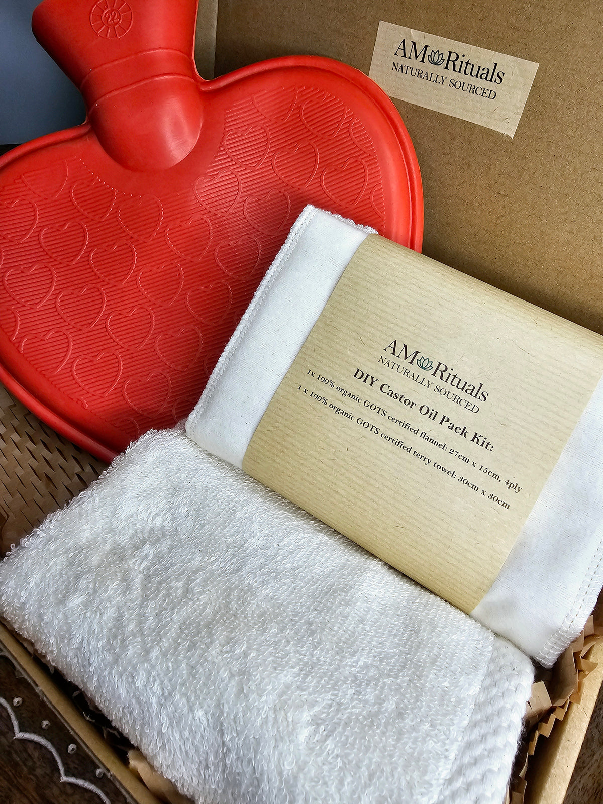 DIY Castor Oil Pack Kit with Hot Water Bottle, photo 5