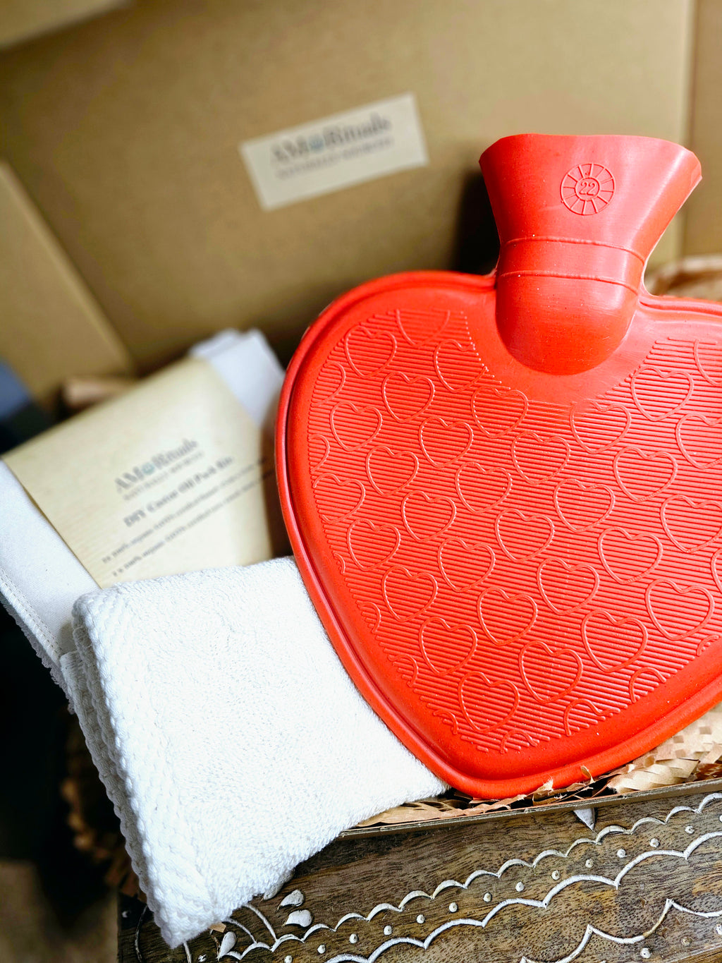 DIY Castor Oil Pack Kit with Hot Water Bottle, photo 3