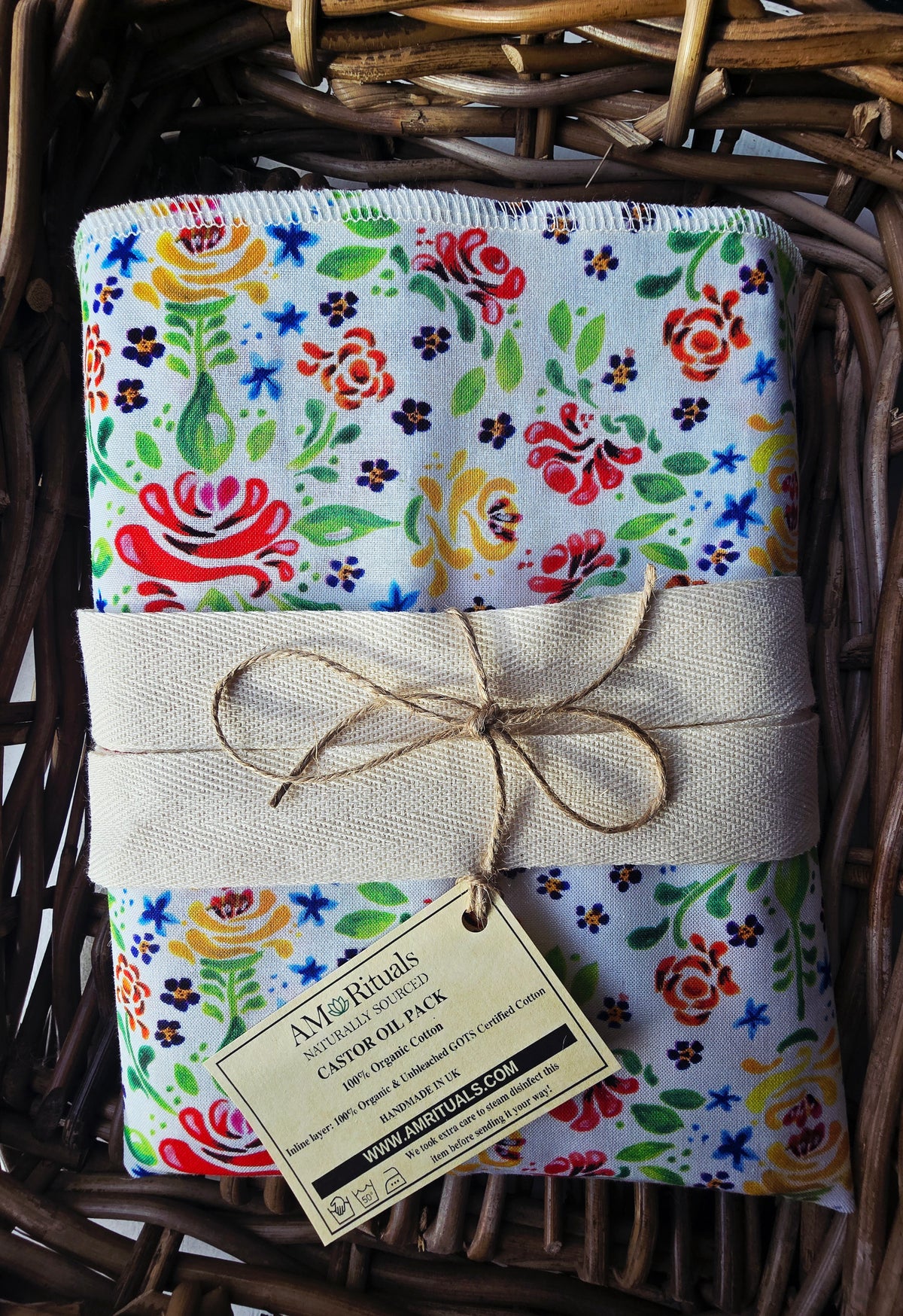 Organic Castor Oil Pack, Boho Floral, photo 1