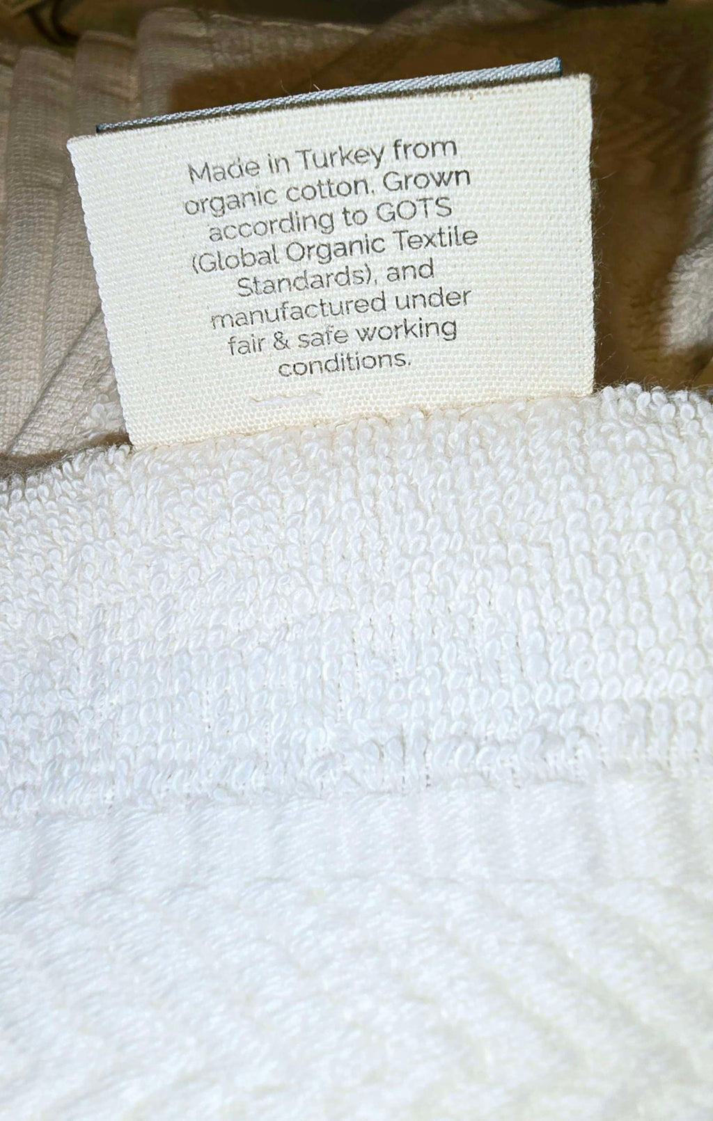 Organic Cotton Face Cloth, Unbleached - photo 3